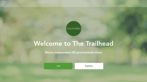 The Trailhead landing page