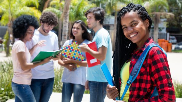 College students collecting signatures