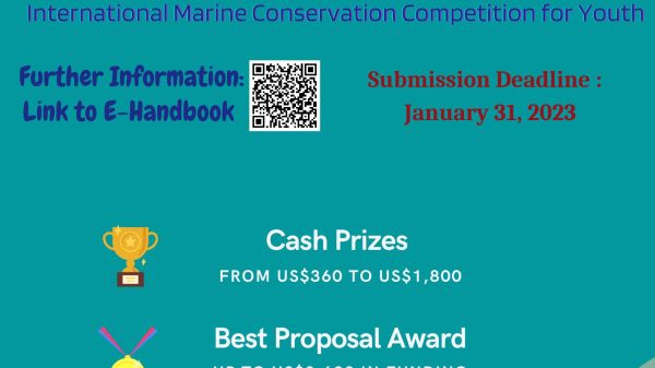 Submission Deadline: January 31, 2023 Ocean Challenge 2023-International Marine Conservation Competition for Youth