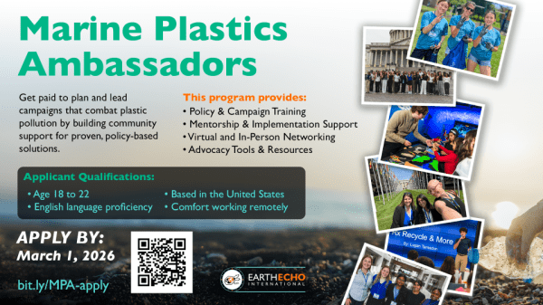 Marine Plastics Ambassadors promo graphic
