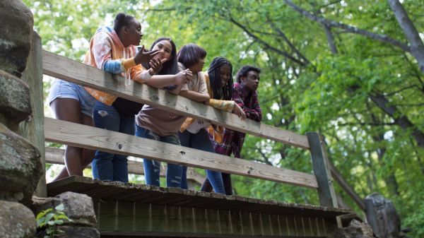 A group of teens in nature