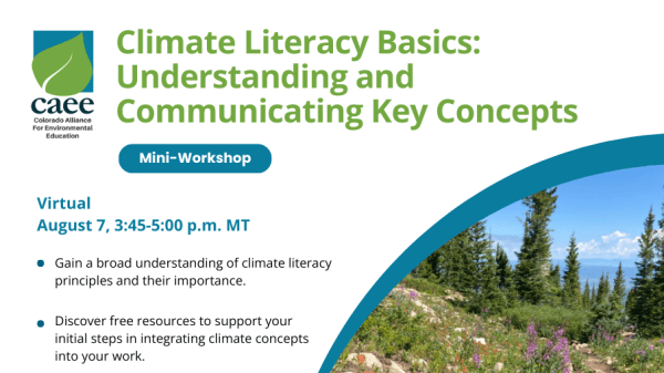 Image for Climate Literacy Mini-Workshop - August 7