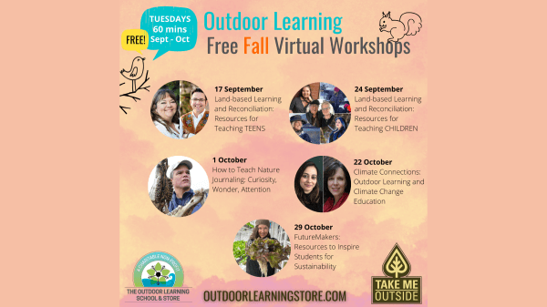 Fall Workshops 2024 Outdoor Learning A poster describing OLS' fall workshops