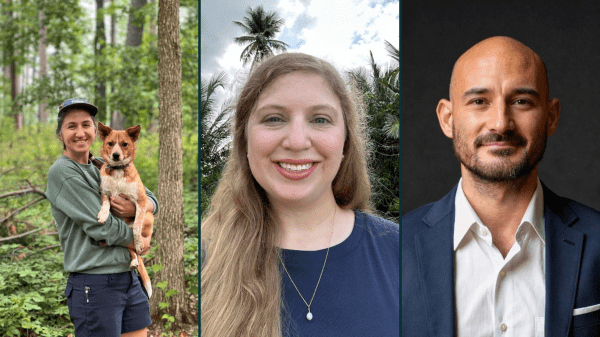 Side-by-side photos of Sarah Wood, Amy Eldredge Powell, and Dr. Eric Nolan