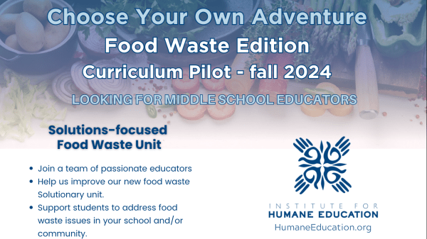 Join our Food Waste Solutionary Unit Pilot Program A flyer image for the Pilot Program
