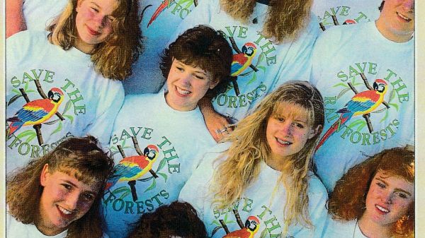 Students who helped found Save the Rainforest in 1988