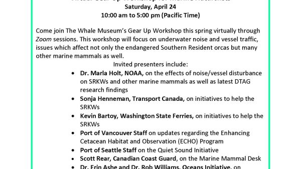 Virtual Gear Up Workshop for Marine Naturalists Virtual Gear Up Workshop for Marine Naturalists
