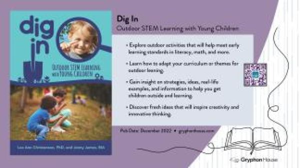 Screengrab of webinar for "Dig In! Outdoor STEM Learning with Young Children"