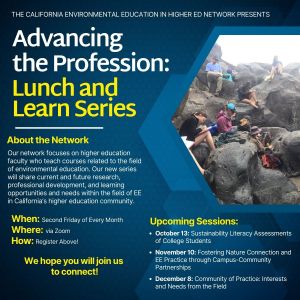 Lunch and Learn Flyer that includes dates of upcoming events