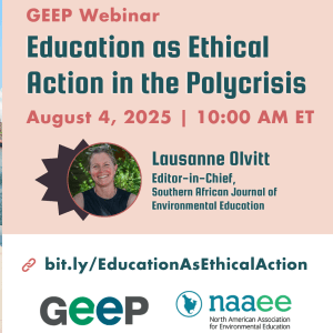 Education as Ethical Action webinar on August 4