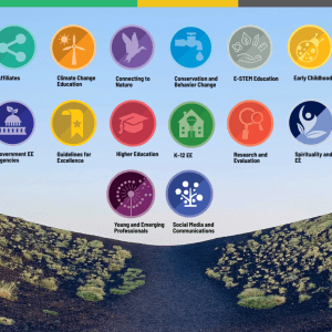 eePRO Group logos with labels above a dark shrub-covered hillside