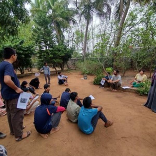 CEE Change Fellow Aneesa Jamal conducting a Young Climate Authors training